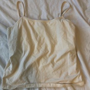 Off white tank top with built in bra!